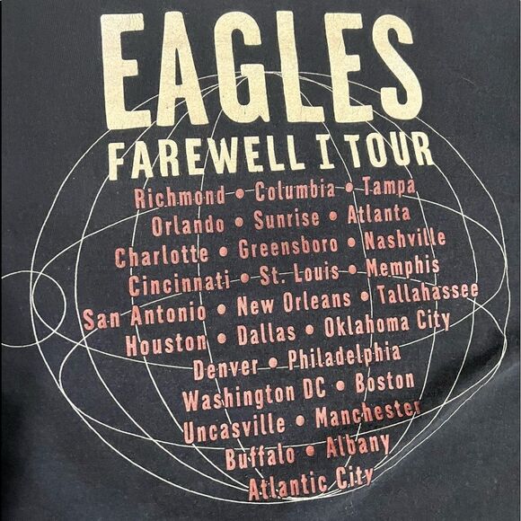 🔥EAGLES FAREWELL I 2003 Anvil Red Bar t-shirt - Vintage  - RARE - Concert - EUC - Picture 4 of 5